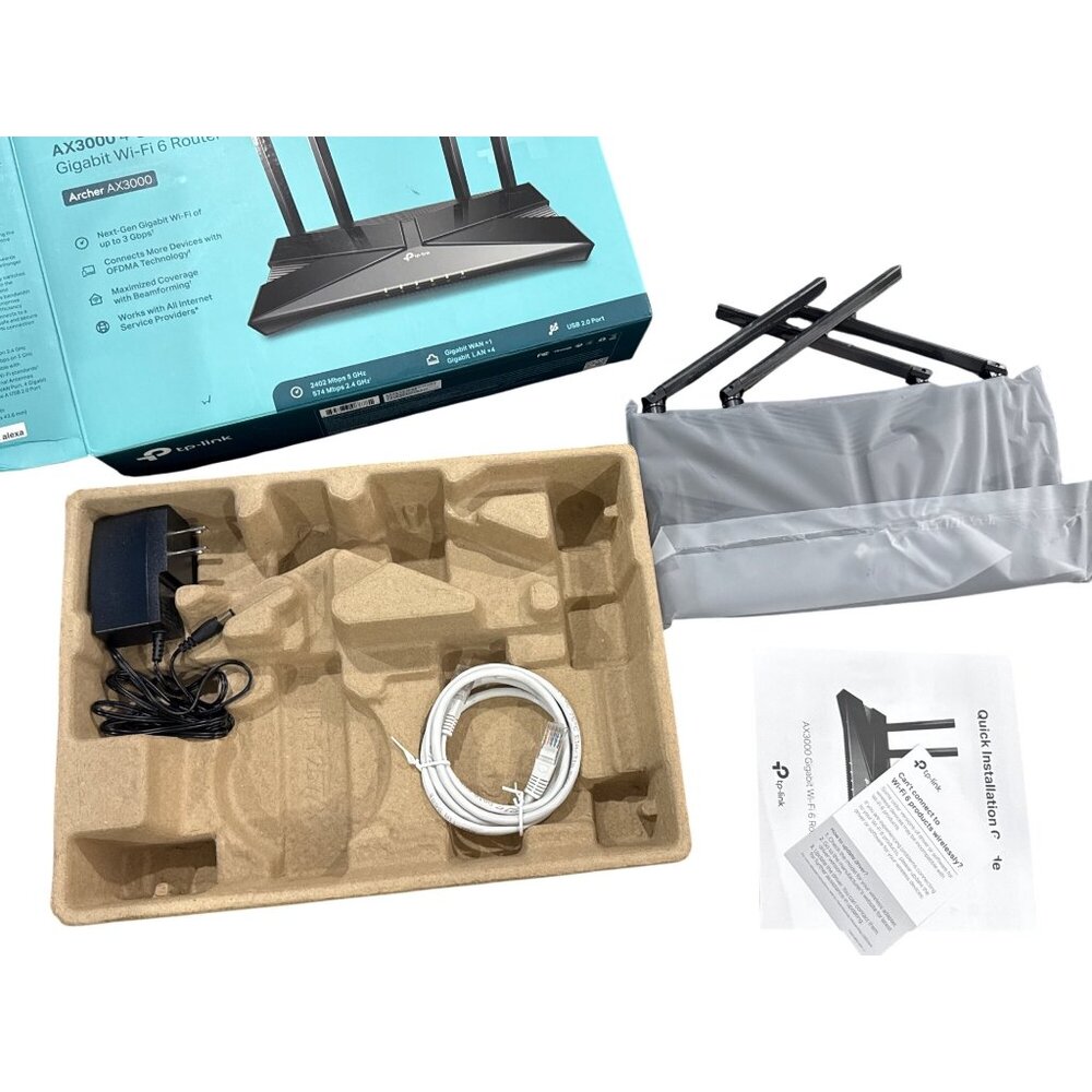 Tp-Link Archer AX3000 4-Stream Gigabit Wi-Fi 6 Router High-Speed Wireless Networ - Picture 11 of 11